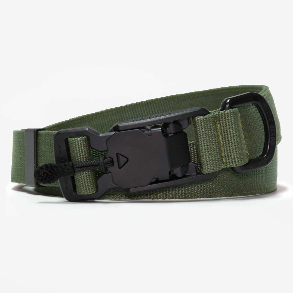 Olive Green Fidlock V-Buckle Magnetic 1" Belt - Kreation Laboratories Olive Green Fidlock V-Buckle Magnetic 1" Belt - Kreation Laboratories